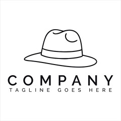 Fedora hat logo fashion accessory