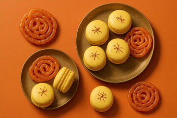 Indian Sweets – Festive Assortment on Brass Tray