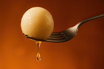 Indian Dessert – Rasgulla with Dripping Syrup