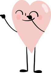 illustration of heart cute cartoon correct sign png file