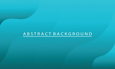Modern Teal Abstract Background with Fluid Shapes and Smooth Gradient