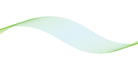 Abstract green wave background design with flowing lines and smooth curves