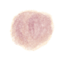 Soft Pink Watercolor Circle Blot for Creative Art and Design Backgrounds or Textures