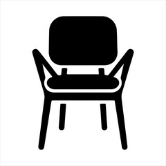 Modern armchair with wooden frame and comfortable seat