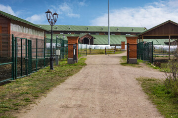 Entrance to the Valaam Monastery livestock farm. Visit in summer 2025