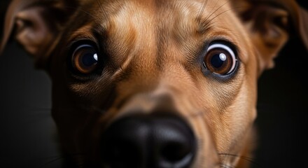 Dog with Comic Expression &ndash; High-Contrast Dramatic Shot