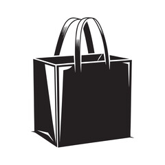 Stylish shopping bag design perfect for branding and retail applications, showcasing modern shopping aesthetics and versatility.