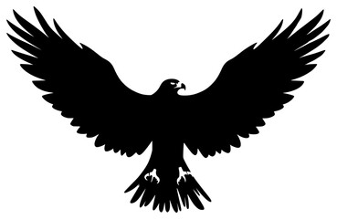 buzzard on a transparent background, bird, black, eagle, flight, silhouette, tattoo, wing 
