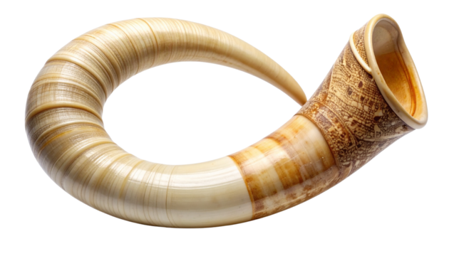 Curved Shell Horn Variations — isolated on transparent background
