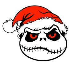 funny face of santa claus