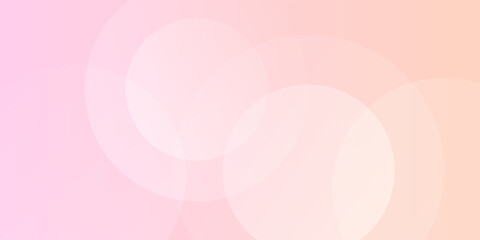 Abstract pastel pink and yellow circle combination background. Circle with cute color.