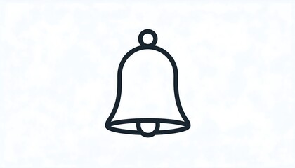 Simple Bell Icon for Notifications and Alerts.