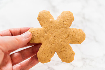 Step by step preparation of Amber Gingerbread Cookies from dough to delicious holiday treats