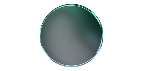 Round Glass Circle Shape PNG Transparent Background Isolated