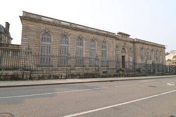 Naklejka premium Préfecture du Morbihan, vue de l'extérieur, ville de Vannes, département du Morbihan, Bretagne, France