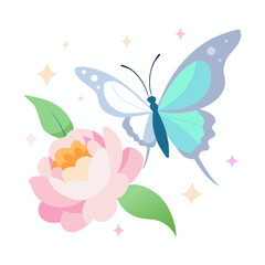 vector illustration of a butterfly