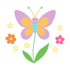vector illustration of a butterfly