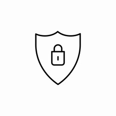 security lock shield icon sign vector