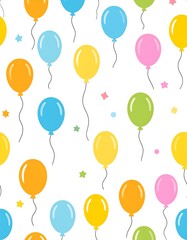 Obraz premium Colorful balloons pattern