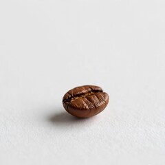 AI Generated &ndash; Single Coffee Bean on White Minimal Background
