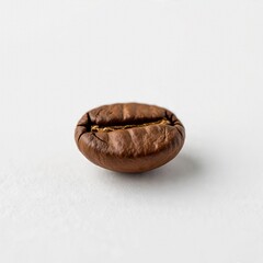 AI Generated &ndash; Minimalist Roasted Coffee Bean Macro on White Surface