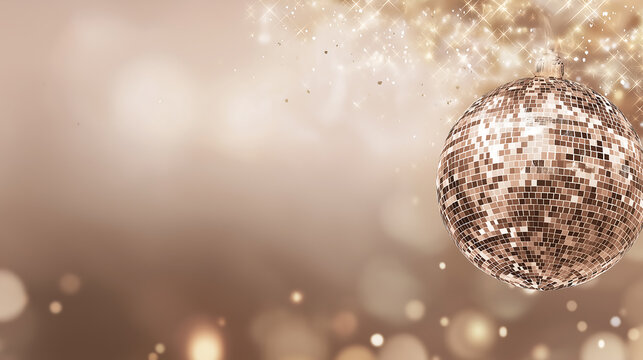 Disco ball background party celebration event new year's eve festive