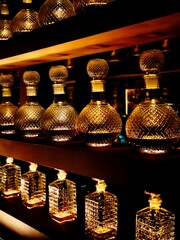  decorations behind have a view of the building 