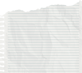 Torn paper edges on transparent background. Torn sheets of paper. Torn paper strips set. Sticky notes, shreds of notebook pages. Vector illustration realistic torn paper edges