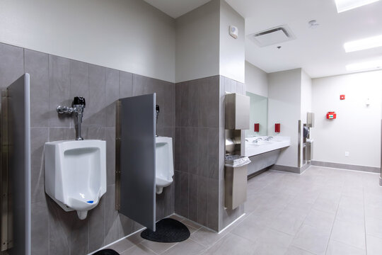 modern comercial bathroom interior