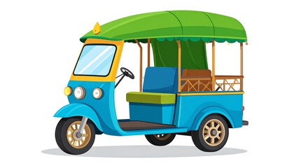 Colorful Asian-style vehicle