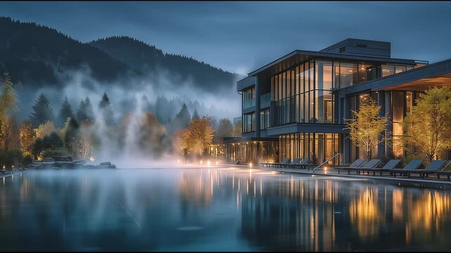 Discover a serene spa with stunning views