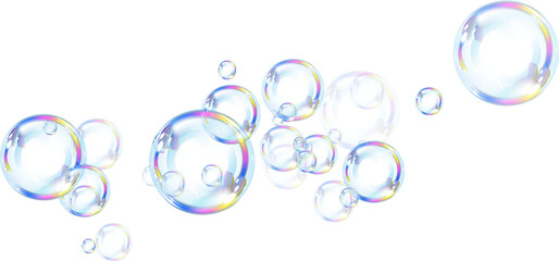 iridescent soap bubbles beautiful bubbles Vector of colored soap bubbles Bubbles Photoshop Overlays: Realistic Soap air bubbles Photo effect The effect of falling and flying bubbles. Glass bubble effe