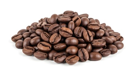 coffee beans on white background
