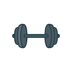 Gym weight, Fitness icon logo flat vector design