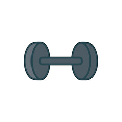 Gym weight, Fitness icon logo flat vector design