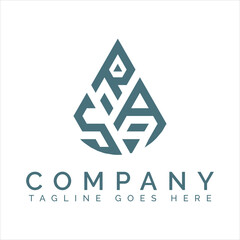 Abstract geometric logo design symbol