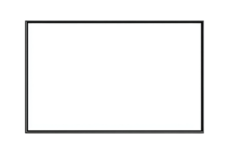 White blank frame on a white background isolated on a transparent background