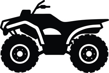 Simple quad bike icon. Extreme sports transport silhouette vector. © Your Shop