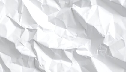 Naklejka premium Crumpled white paper texture