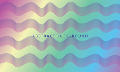 Holographic Wavy Gradient Abstract Background