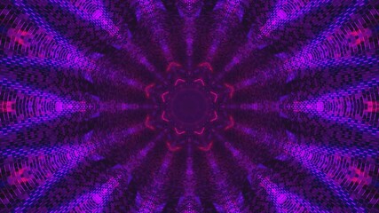 Tunnel video loop showcasing vibrant patterns with seamless transitions in purple and blue hues ideal for screensaver use
