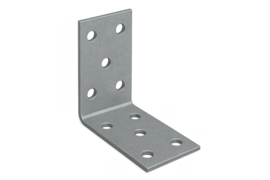 Metal L bracket for construction and support