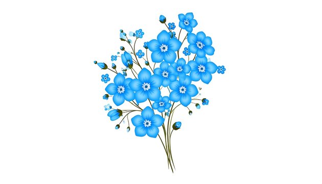 Light blue flower bouquet