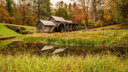 old barn in the woods