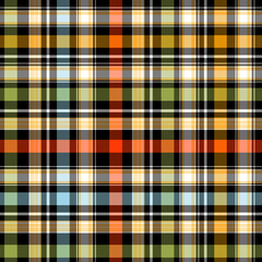 Cats Martini Party Hour Plaid Seamless Repeat