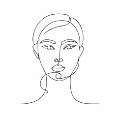 woman face sketch