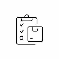 delivery check list clipboard icon sign vector