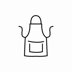 apron kitchen icon sign vector