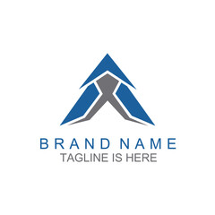Letter A logo icon design template elements