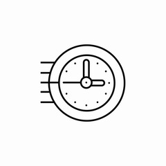 time fast icon sign vector